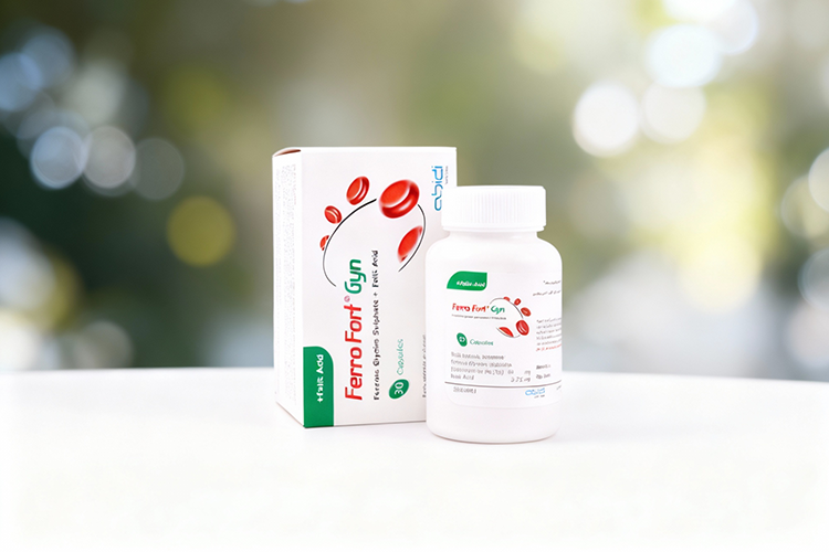 تصویر بسته‌ بندی قرص فروفورت گاین با زمینه سفید